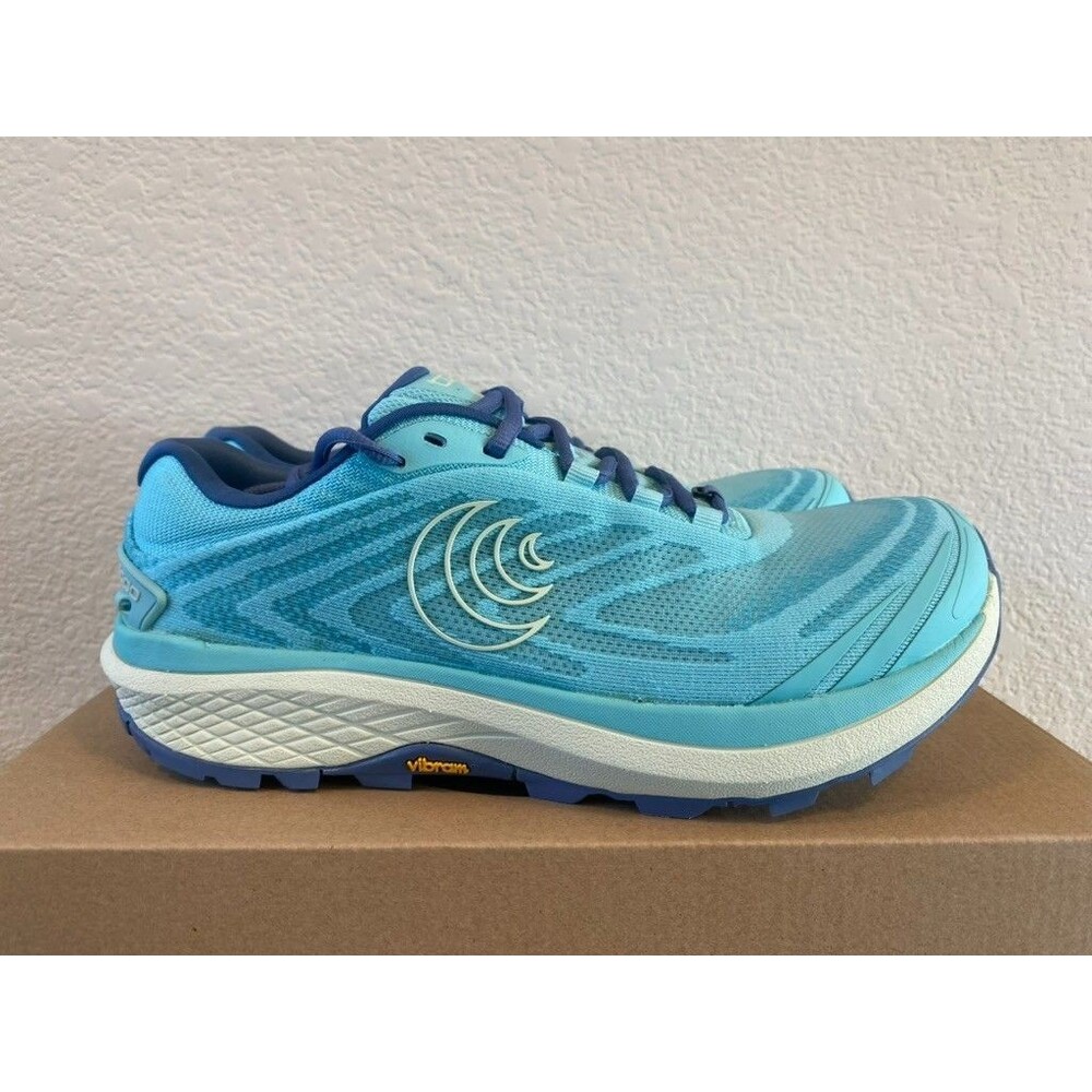 Topo Athletic Pursuit 2 Womens 9 Trail Running Shoe Vibram Sole Blue Green - Picture 2 of 8